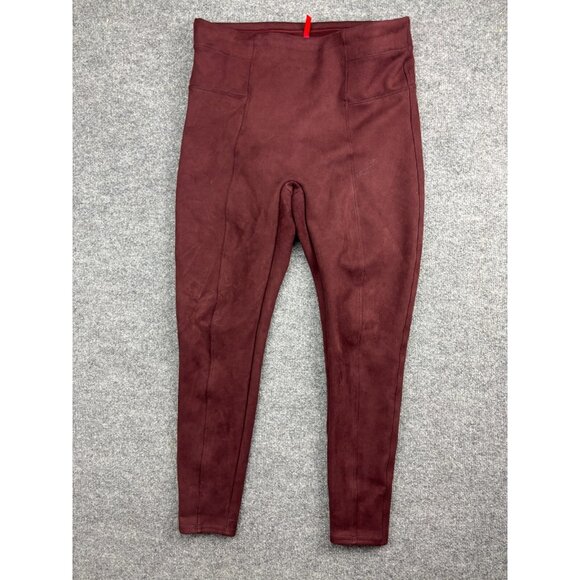 SPANX Burgundy Leggings - Picture 1 of 8